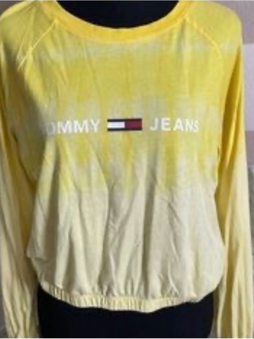 Tommy Hilfiger Yellow Logo Knit Top